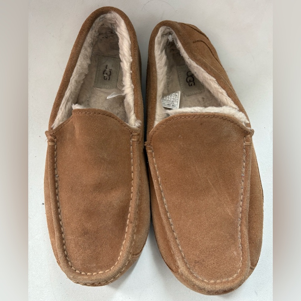 UGG Men's Brown Suede Slip-Ons